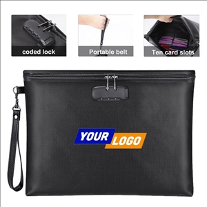 Fireproof And Waterproof Multi-Functional Combination Lock Storage Bag